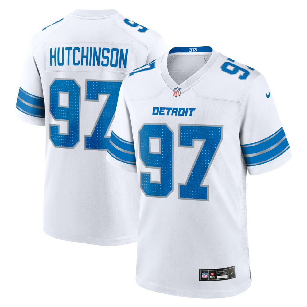Aidan Hutchinson Detroit Lions Game Jersey White - Nike