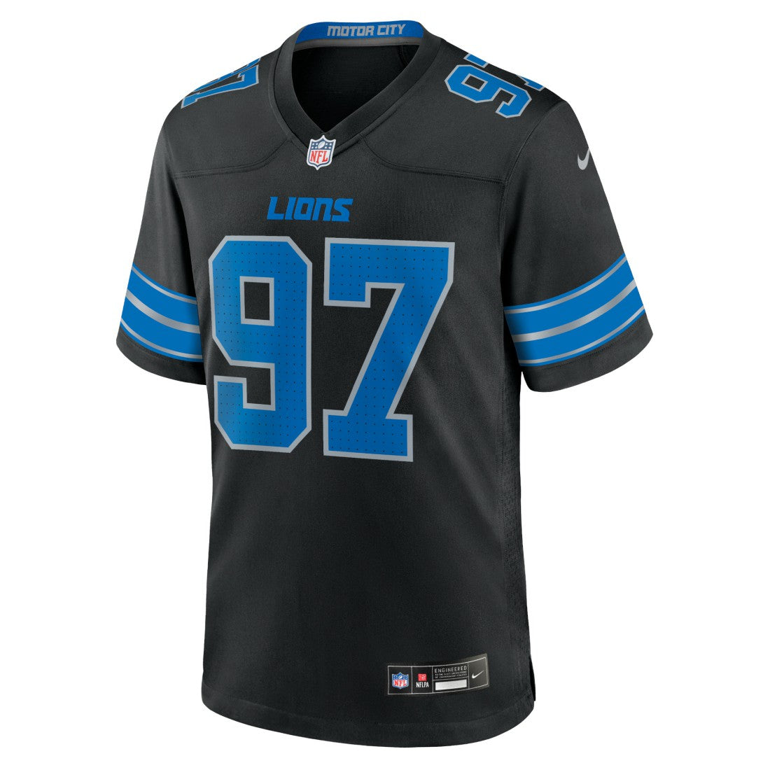 Aidan Hutchinson Detroit Lions 2nd Alternate Game Jersey - Black | NFL Jerseys