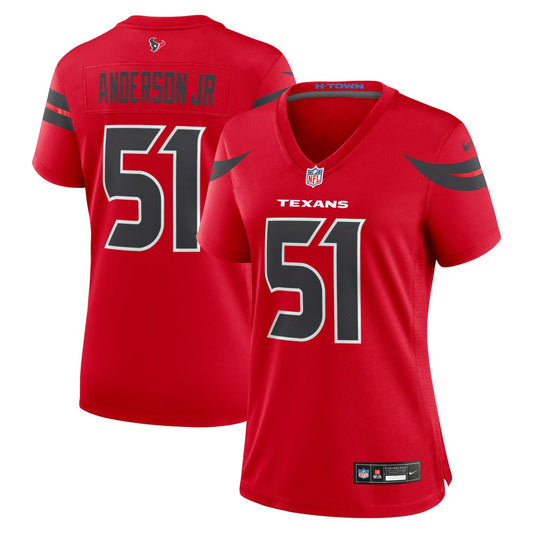 Will Anderson Jr. Houston Texans Women's Alternate Game Jersey - Red | NFL Jerseys
