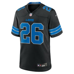 Jahmyr Gibbs Detroit Lions 2nd Alternate Game Jersey Black - Nike