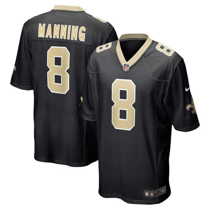 Archie Manning New Orleans Saints Retired Player Game Jersey - Black | NFL Jerseys