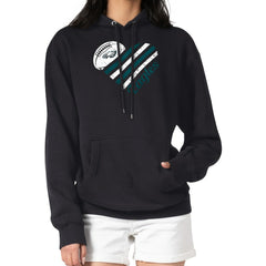 Philadelphia Eagles G-III 4Her by Carl Banks Women's Heart Graphic Fleece Pullover Hoodie Black - NFL
