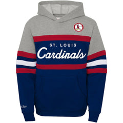 St. Louis Cardinals Mitchell & Ness Youth Cooperstown Collection Head Coach Pullover Hoodie Lifestyle