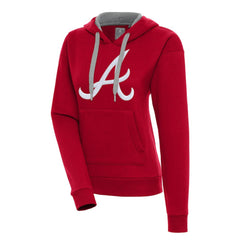 Atlanta Braves Antigua Women's Victory Pullover Hoodie On Sale