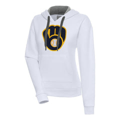 Milwaukee Brewers Antigua Women's Victory Pullover Hoodie Clearance