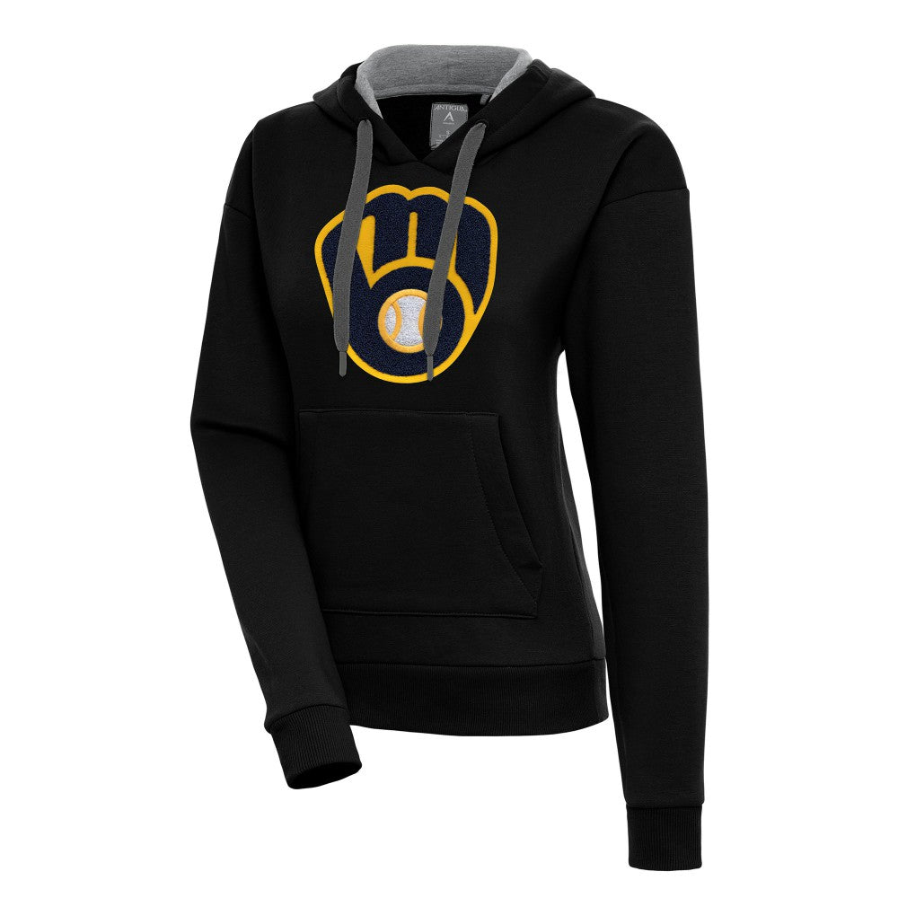 Milwaukee Brewers Antigua Women's Victory Pullover Hoodie Lifestyle