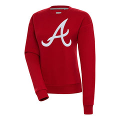 Atlanta Braves Antigua Women's Victory Chenille Pullover Sweatshirt Near Me