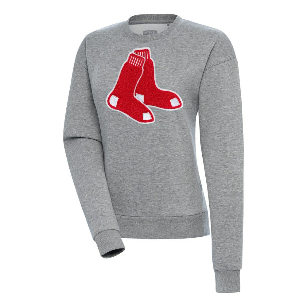 Boston Red Sox Antigua Women's Victory Chenille Pullover Sweatshirt Clearance