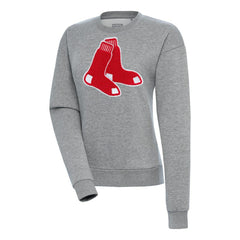 Boston Red Sox Antigua Women's Victory Chenille Pullover Sweatshirt Clearance