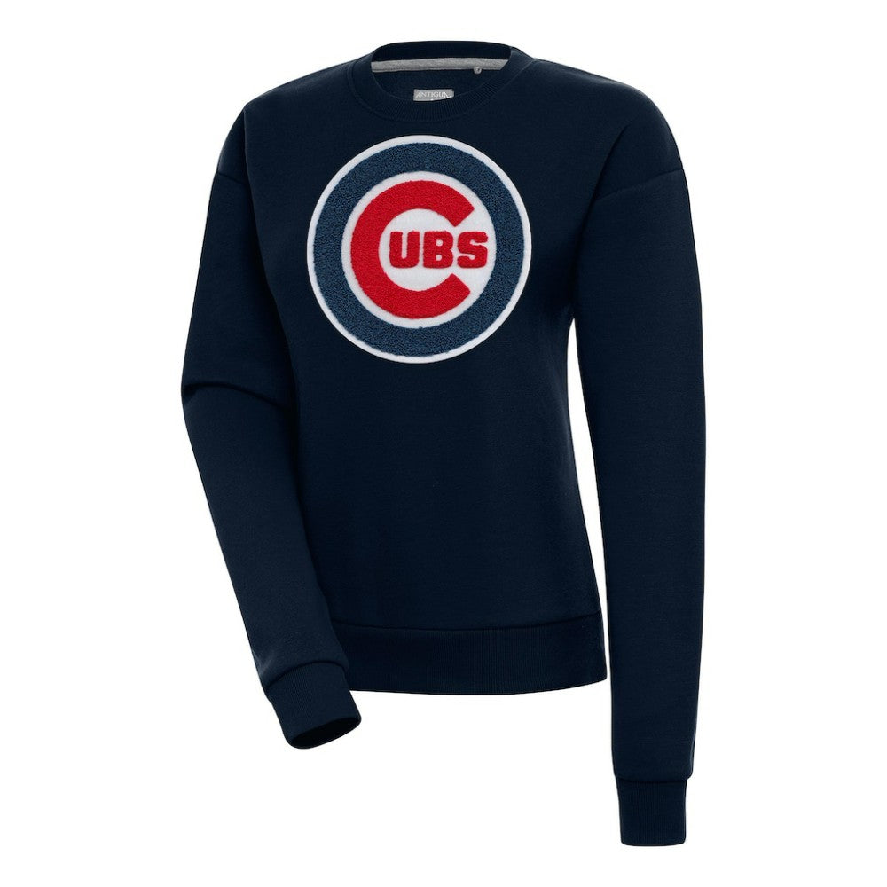 Chicago Cubs Antigua Women's Victory Chenille Pullover Sweatshirt Lifestyle