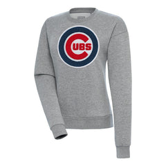 Chicago Cubs Antigua Women's Victory Chenille Pullover Sweatshirt Clearance