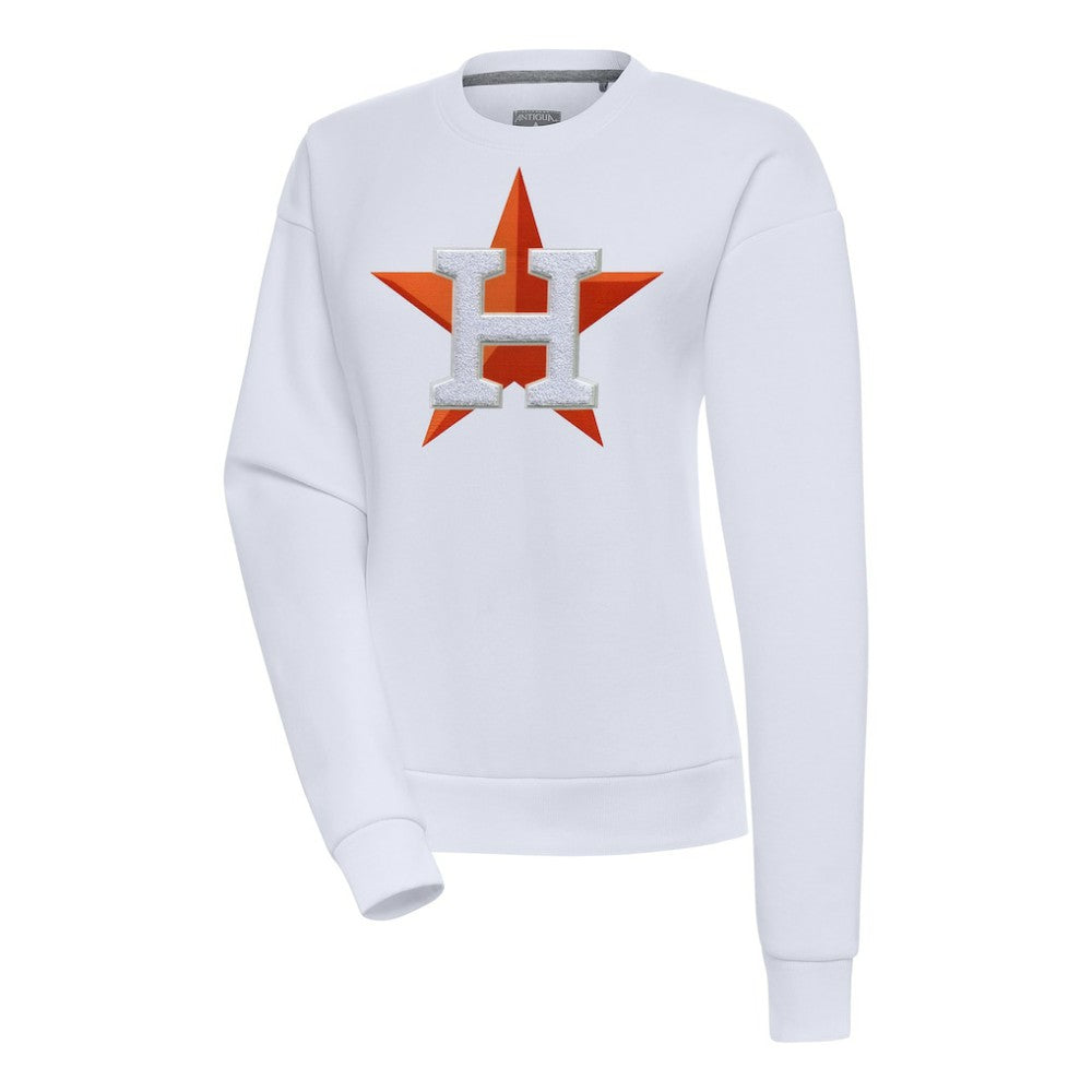 Houston Astros Antigua Women's Victory Chenille Pullover Sweatshirt Clearance