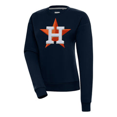 Houston Astros Antigua Women's Victory Chenille Pullover Sweatshirt On Sale