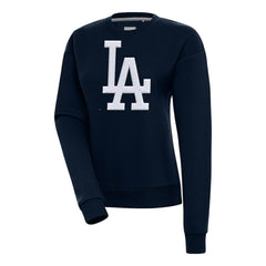 Los Angeles Dodgers Antigua Women's Victory Chenille Pullover Sweatshirt Lifestyle
