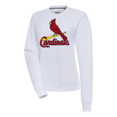 St. Louis Cardinals Antigua Women's Victory Chenille Pullover Sweatshirt Sale