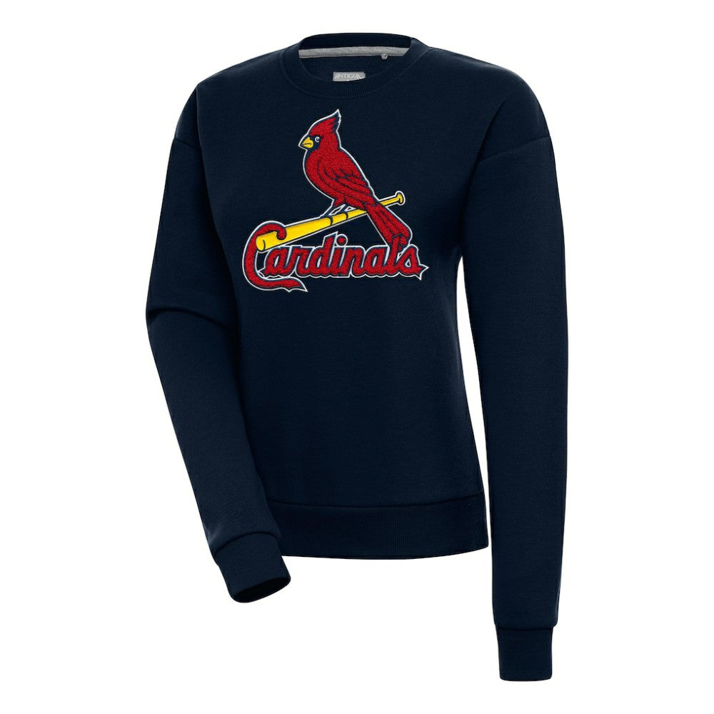 St. Louis Cardinals Antigua Women's Victory Chenille Pullover Sweatshirt Sale