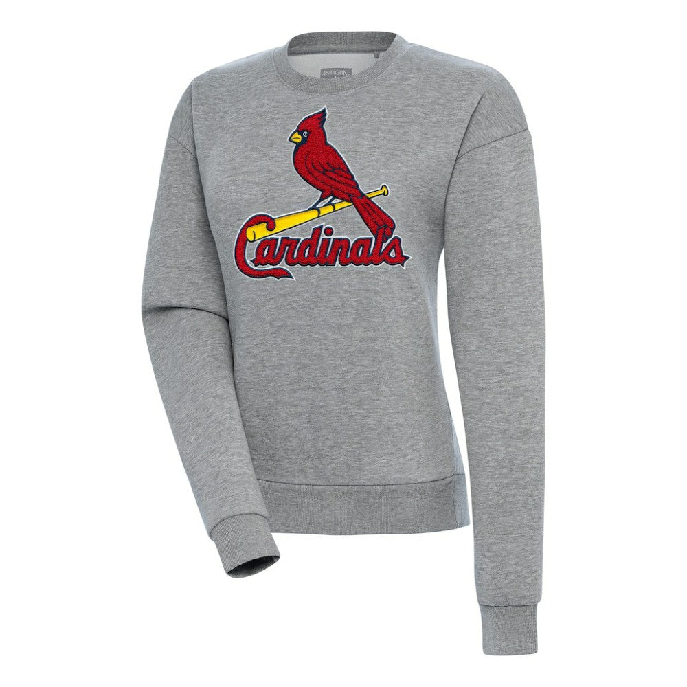 St. Louis Cardinals Antigua Women's Victory Chenille Pullover Sweatshirt Sale