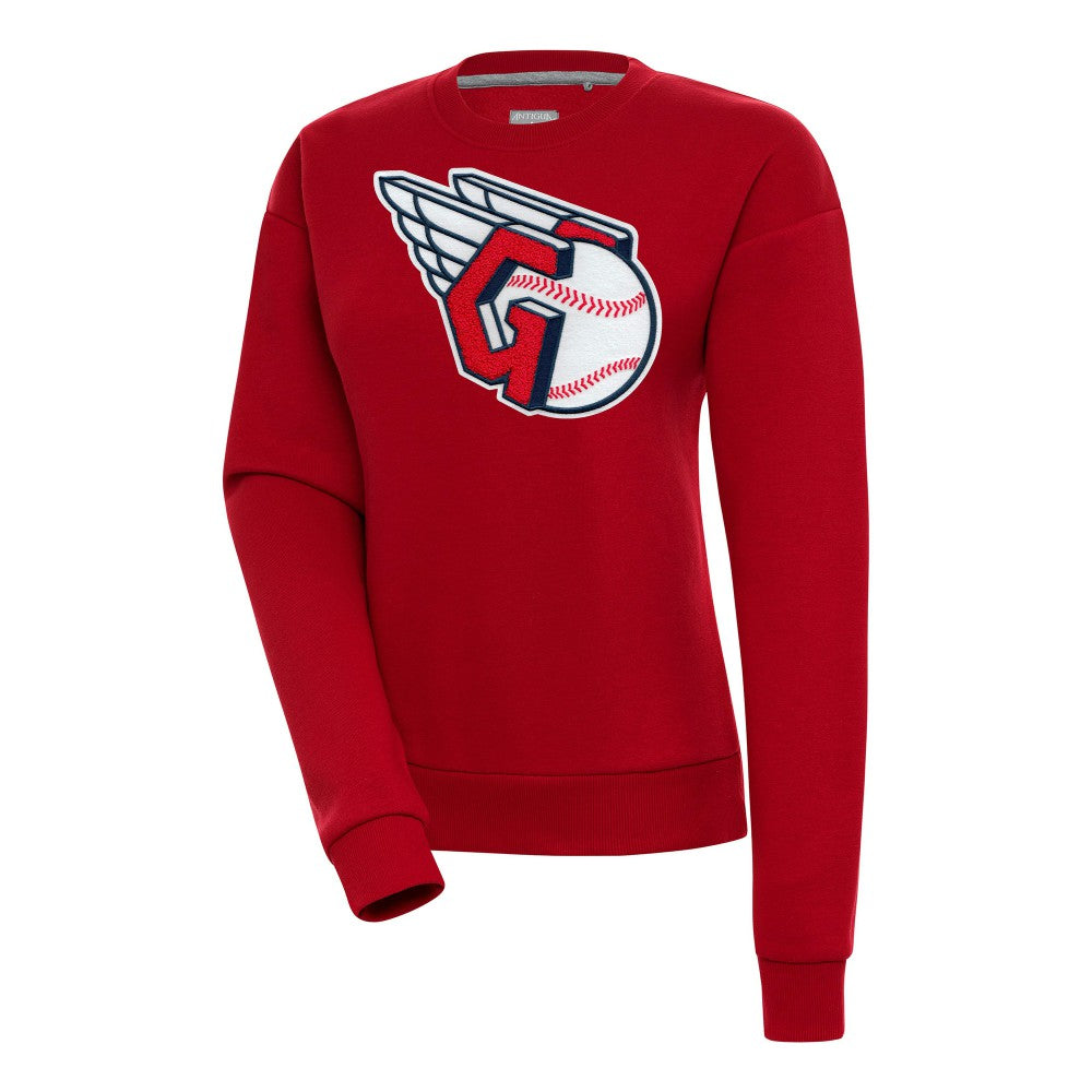 Cleveland Guardians Antigua Women's Victory Chenille Pullover Sweatshirt Near Me