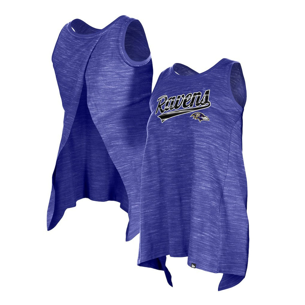 Baltimore Ravens New Era Women's Space Dye Active Tank Top Purple - NFL
