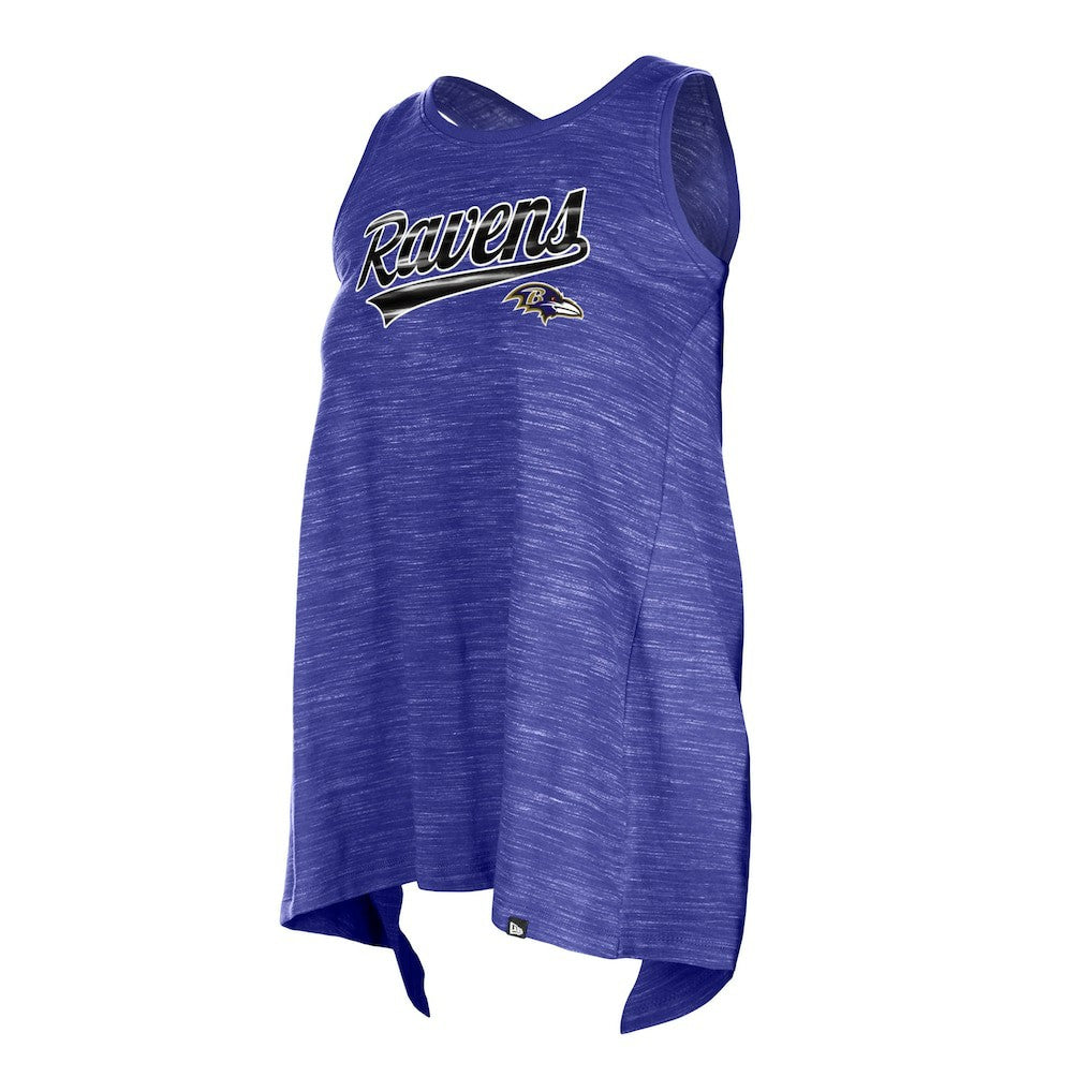 Baltimore Ravens New Era Women's Space Dye Active Tank Top Purple - NFL