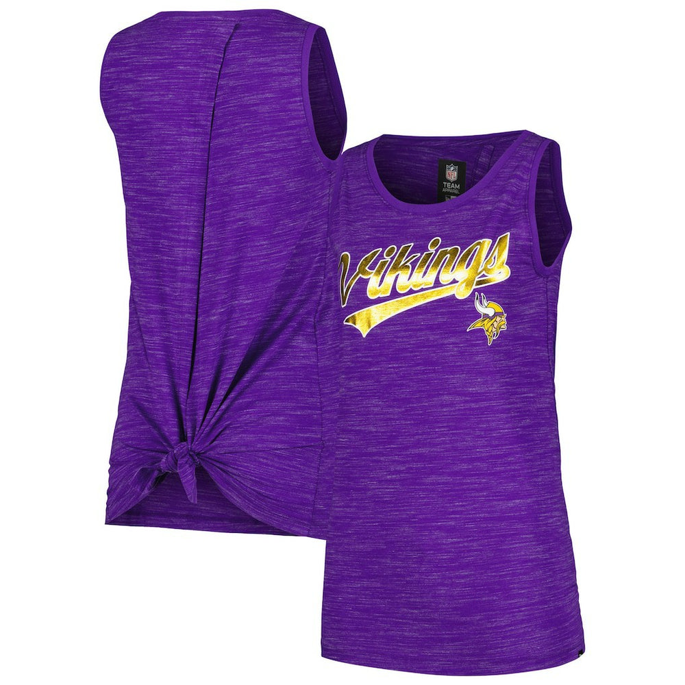 Minnesota Vikings New Era Women's Space Dye Active Tank Top Purple - NFL