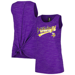 Minnesota Vikings New Era Women's Space Dye Active Tank Top Purple - NFL