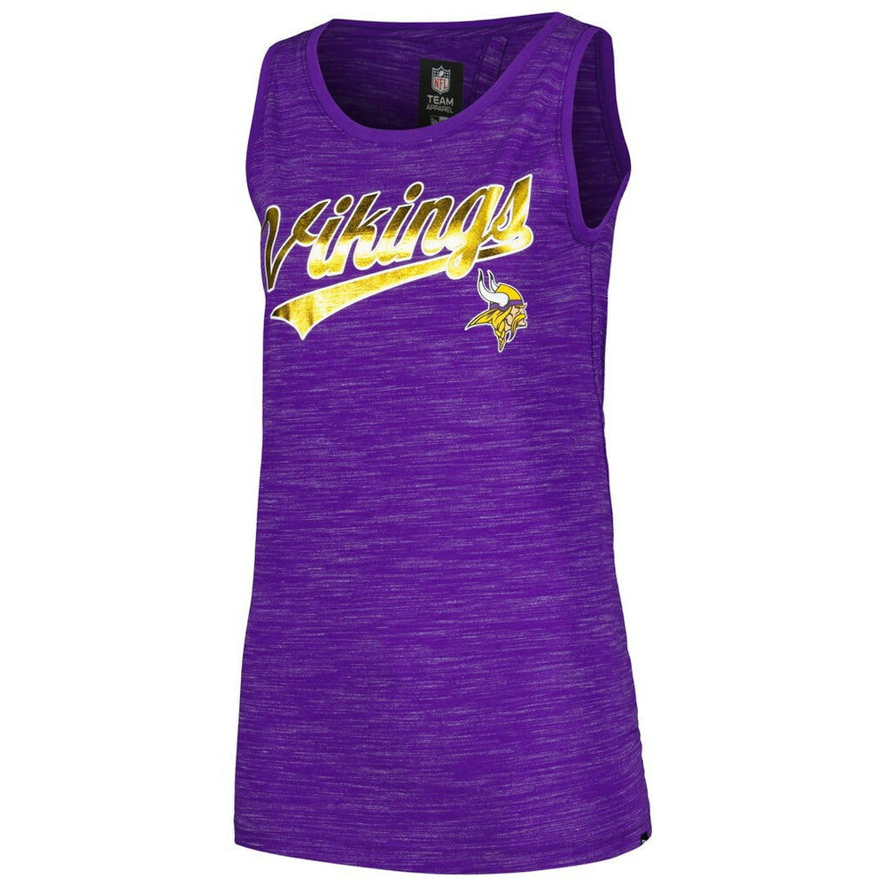 Minnesota Vikings New Era Women's Space Dye Active Tank Top Purple - NFL