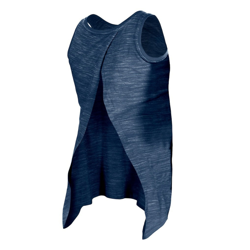 New England Patriots New Era Women's Space Dye Active Tank Top Navy - NFL