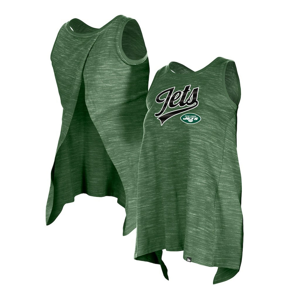 New York Jets New Era Women's Space Dye Active Tank Top Green - NFL