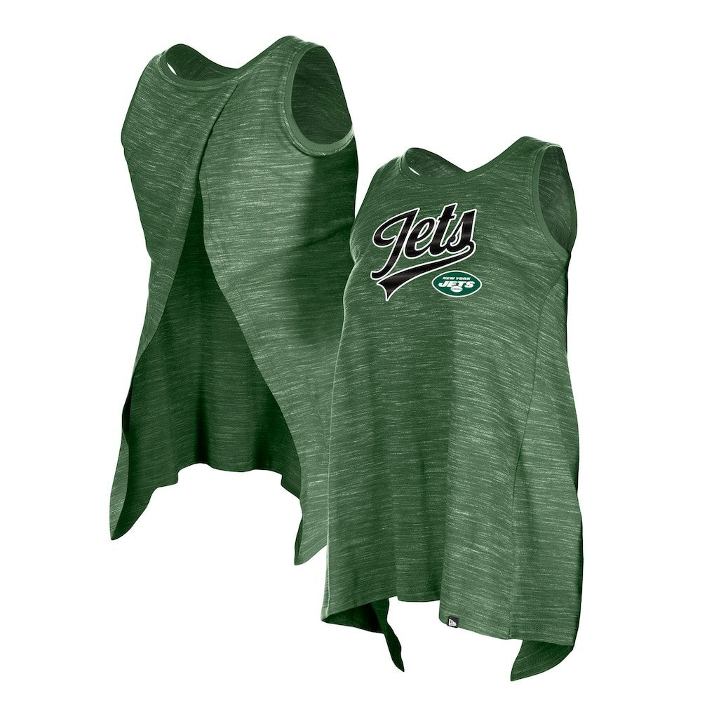 New York Jets New Era Women's Space Dye Active Tank Top Green - NFL