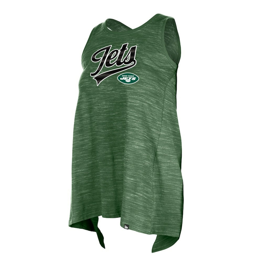 New York Jets New Era Women's Space Dye Active Tank Top Green - NFL