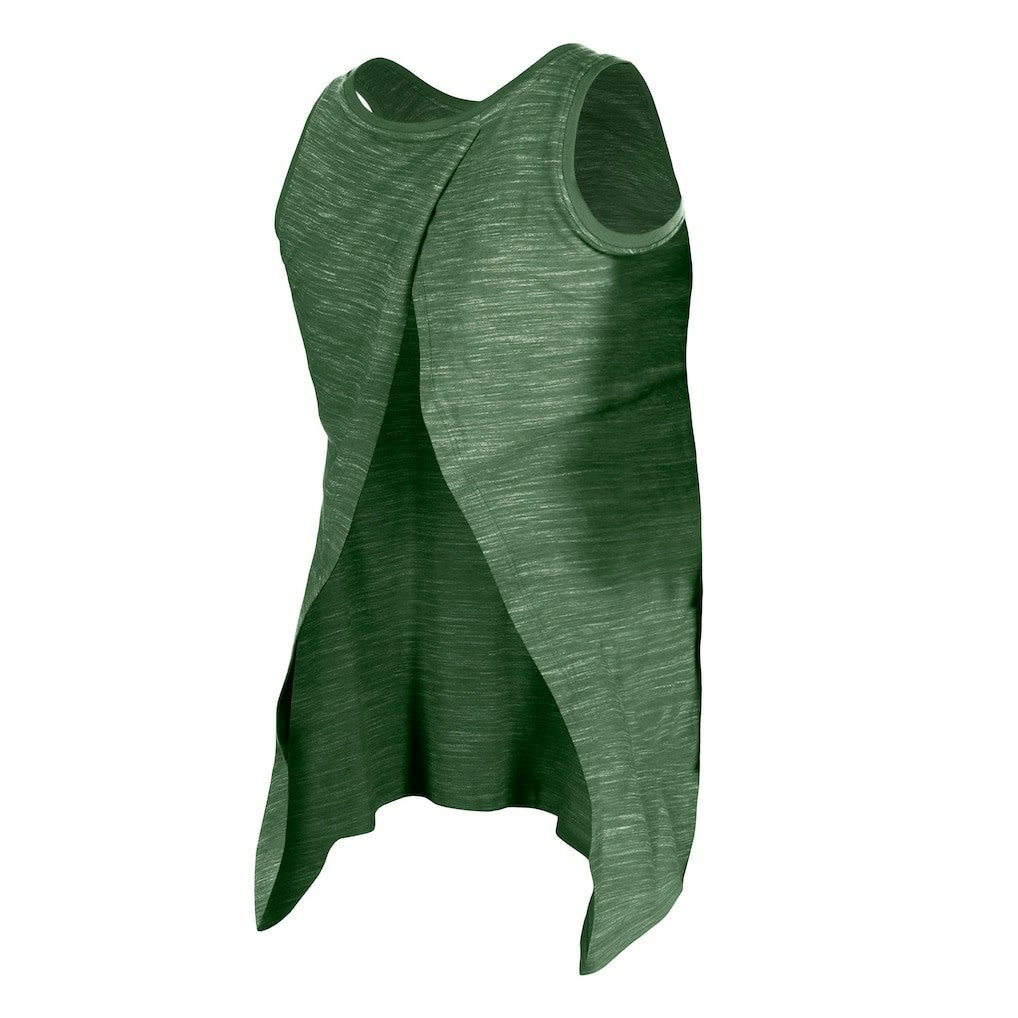 New York Jets New Era Women's Space Dye Active Tank Top Green - NFL