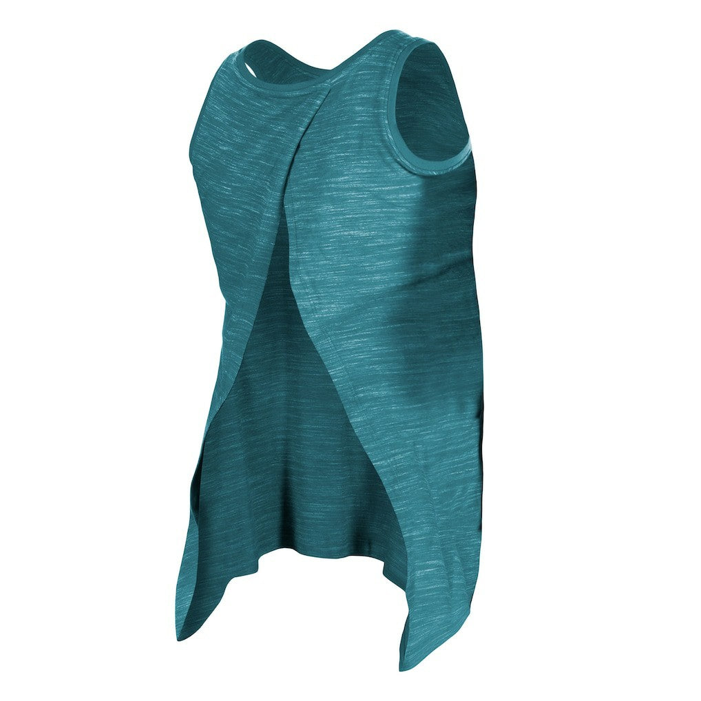 Philadelphia Eagles New Era Women's Space Dye Active Tank Top Midnight Green - NFL