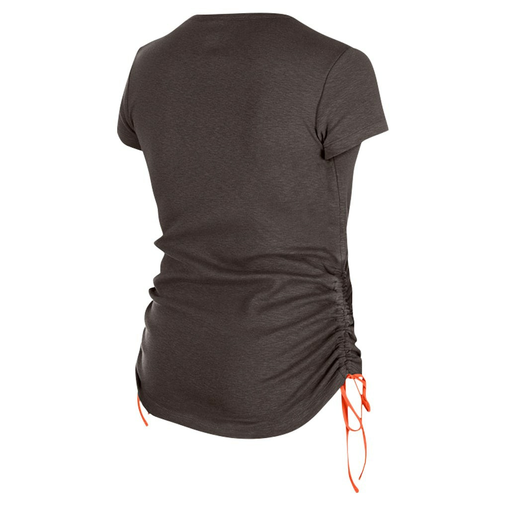 Cleveland Browns New Era Women's Ruched Side T-Shirt Brown - NFL