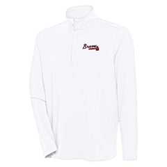 Atlanta Braves Antigua Hunk Quarter-Zip Pullover Top Near Me