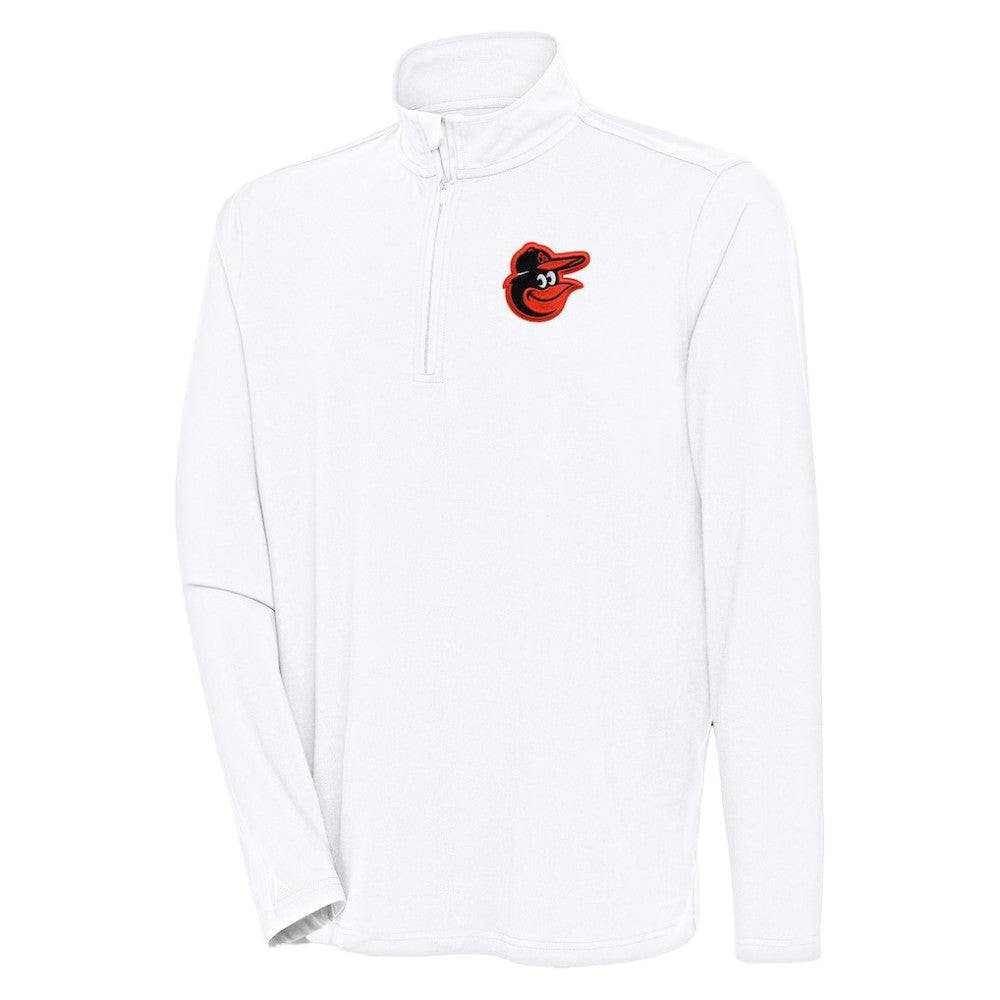 Baltimore Orioles Antigua Hunk Quarter-Zip Pullover Top Lifestyle
