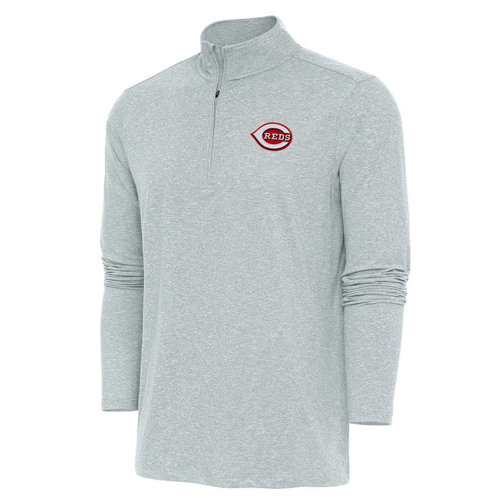 Cincinnati Reds Antigua Hunk Quarter-Zip Pullover Top Online