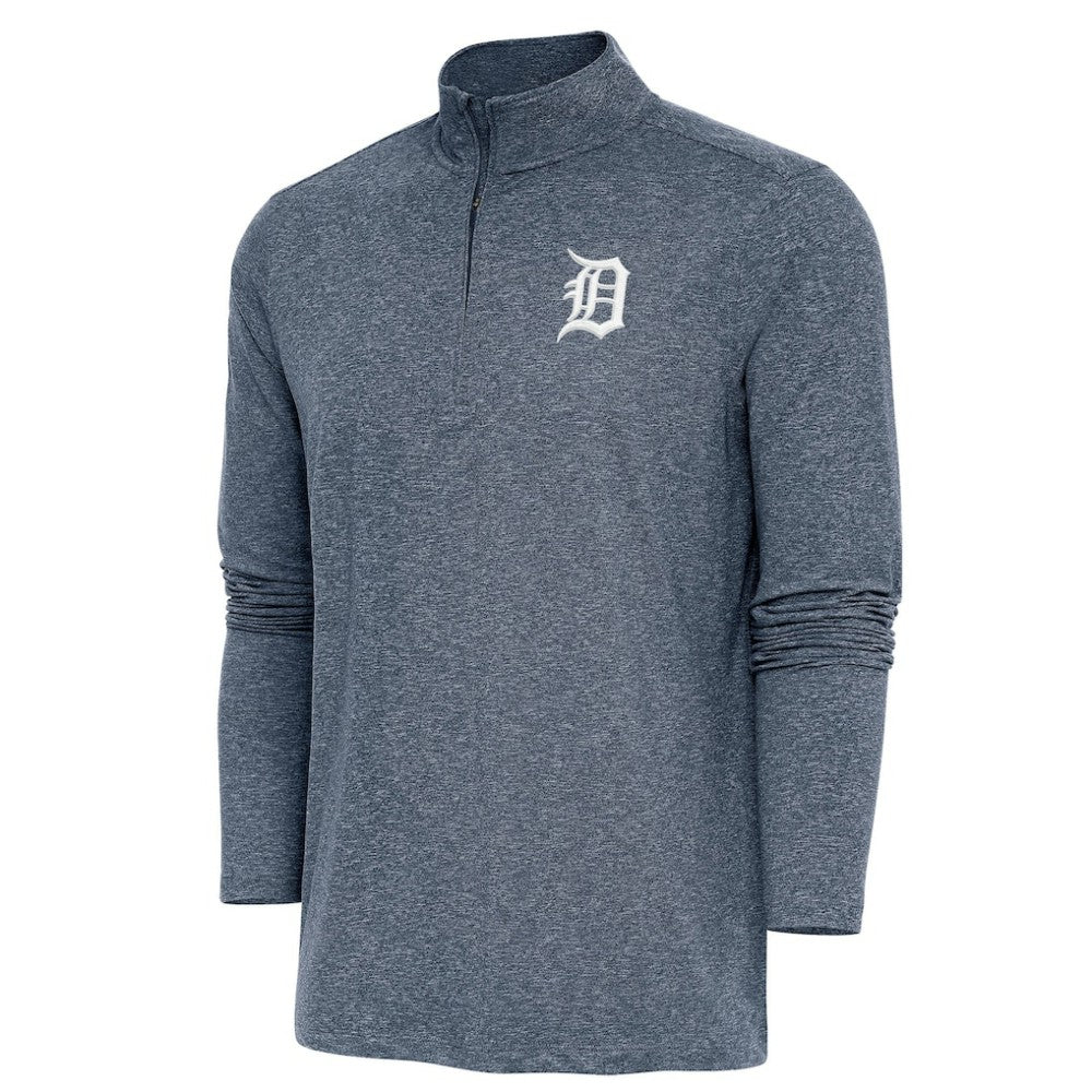 Detroit Tigers Antigua Hunk Quarter-Zip Pullover Top Sale