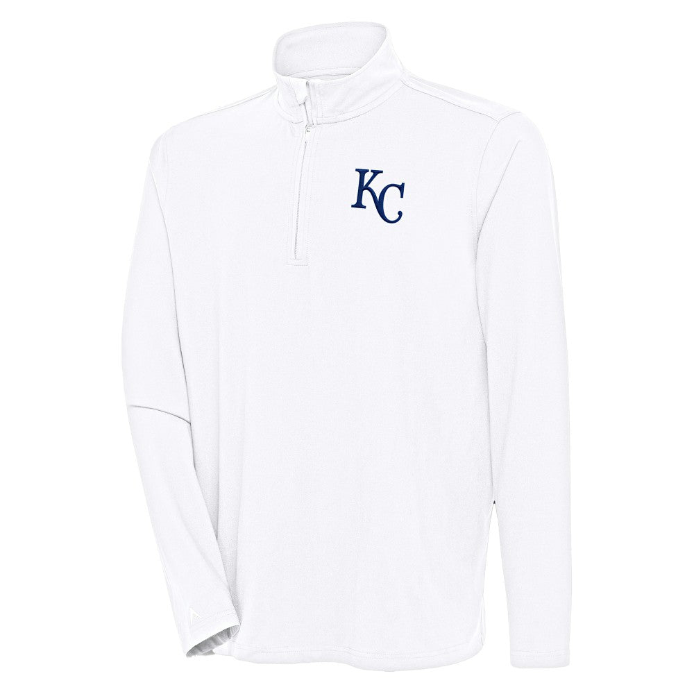 Kansas City Royals Antigua Hunk Quarter-Zip Pullover Top Near Me