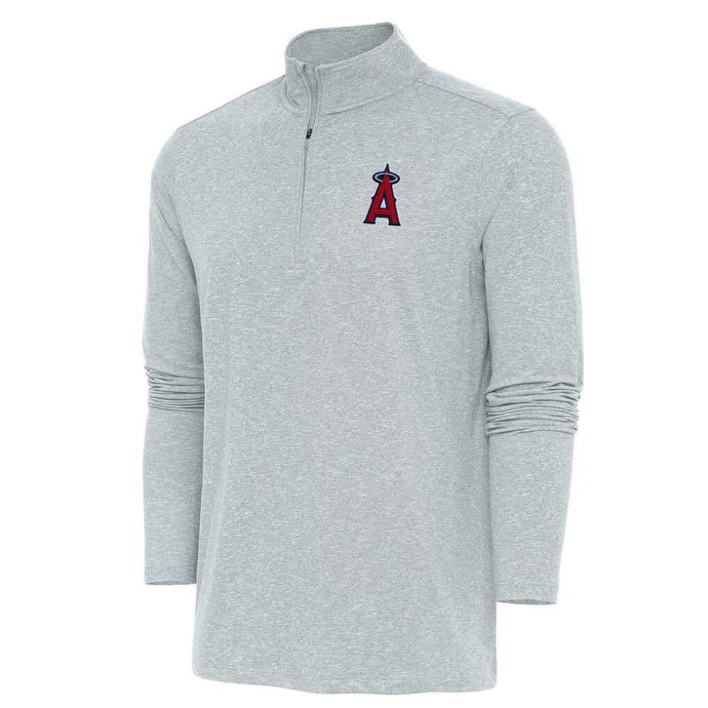 Los Angeles Angels Antigua Hunk Quarter-Zip Pullover Top Clearance