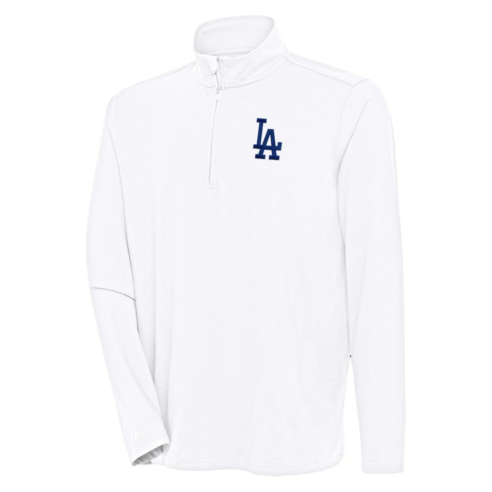 Los Angeles Dodgers Antigua Hunk Quarter-Zip Pullover Top Lifestyle