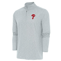 Philadelphia Phillies Antigua Hunk Quarter-Zip Pullover Top discount