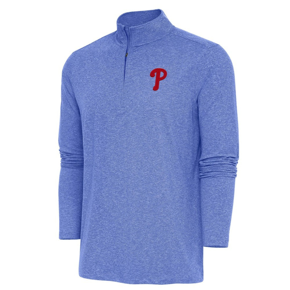 Philadelphia Phillies Antigua Hunk Quarter-Zip Pullover Top Near Me