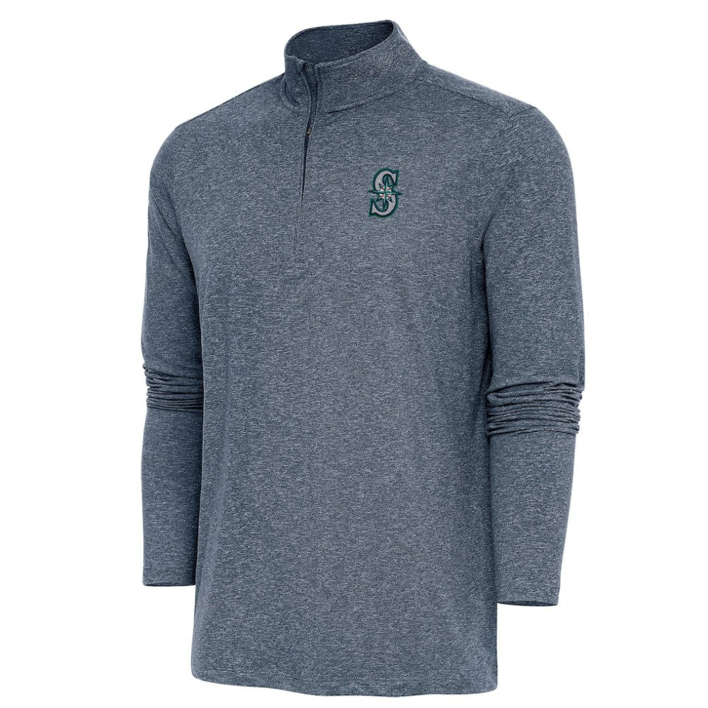 Seattle Mariners Antigua Hunk Quarter-Zip Pullover Top Online