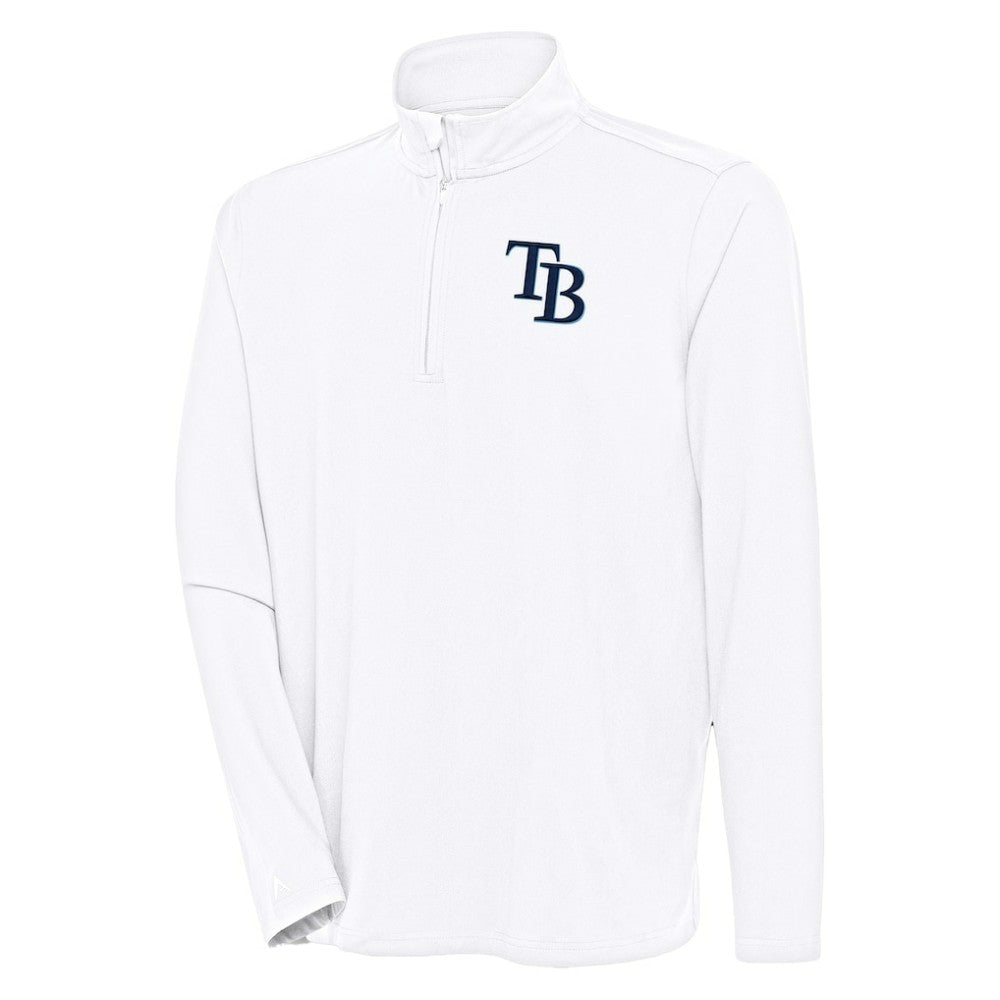 Tampa Bay Rays Antigua Hunk Quarter-Zip Pullover Top for sale