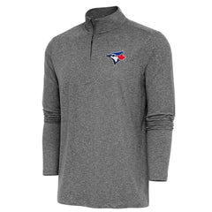 Toronto Blue Jays Antigua Hunk Quarter-Zip Pullover Top Online