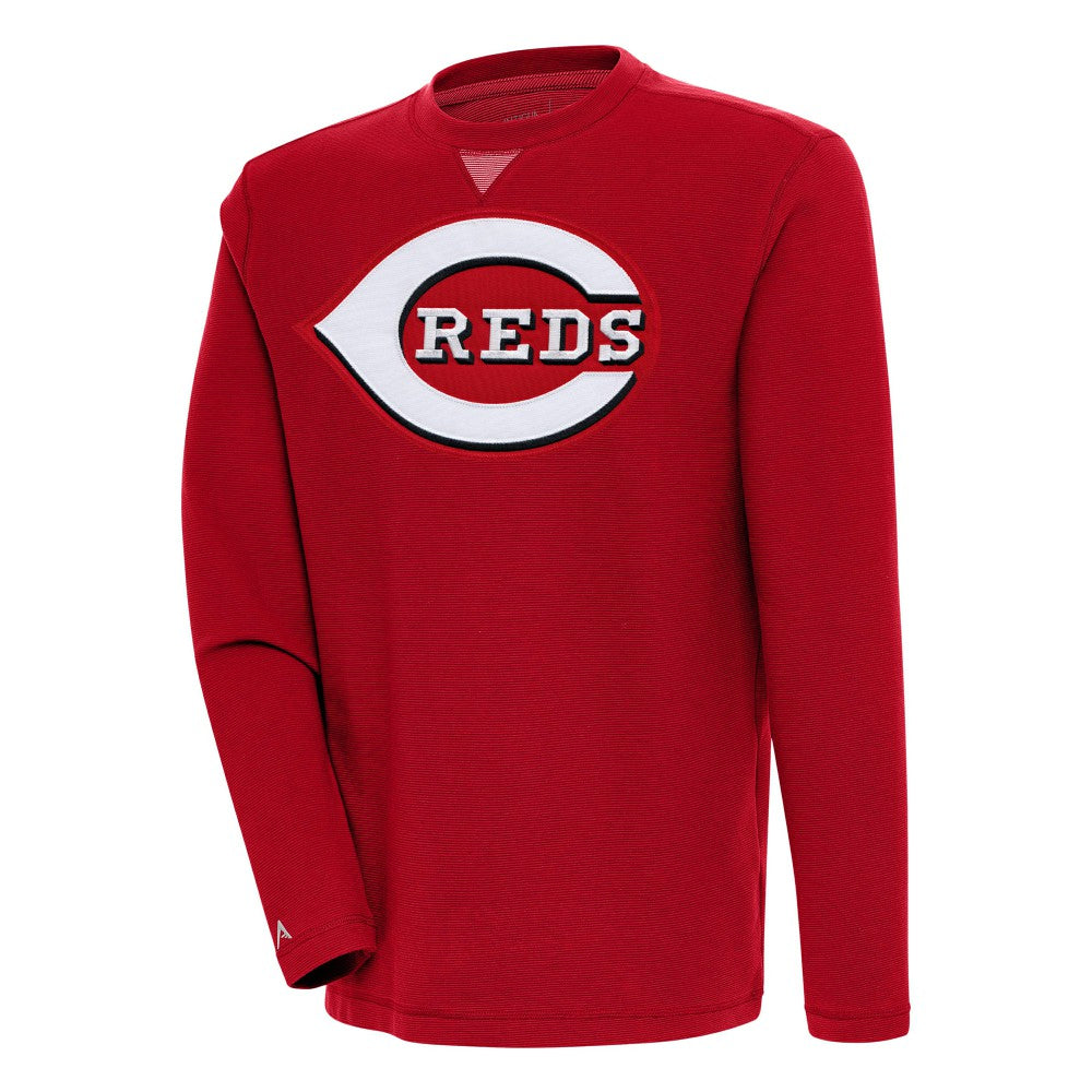 Cincinnati Reds Antigua Flier Bunker Pullover Sweatshirt Sale