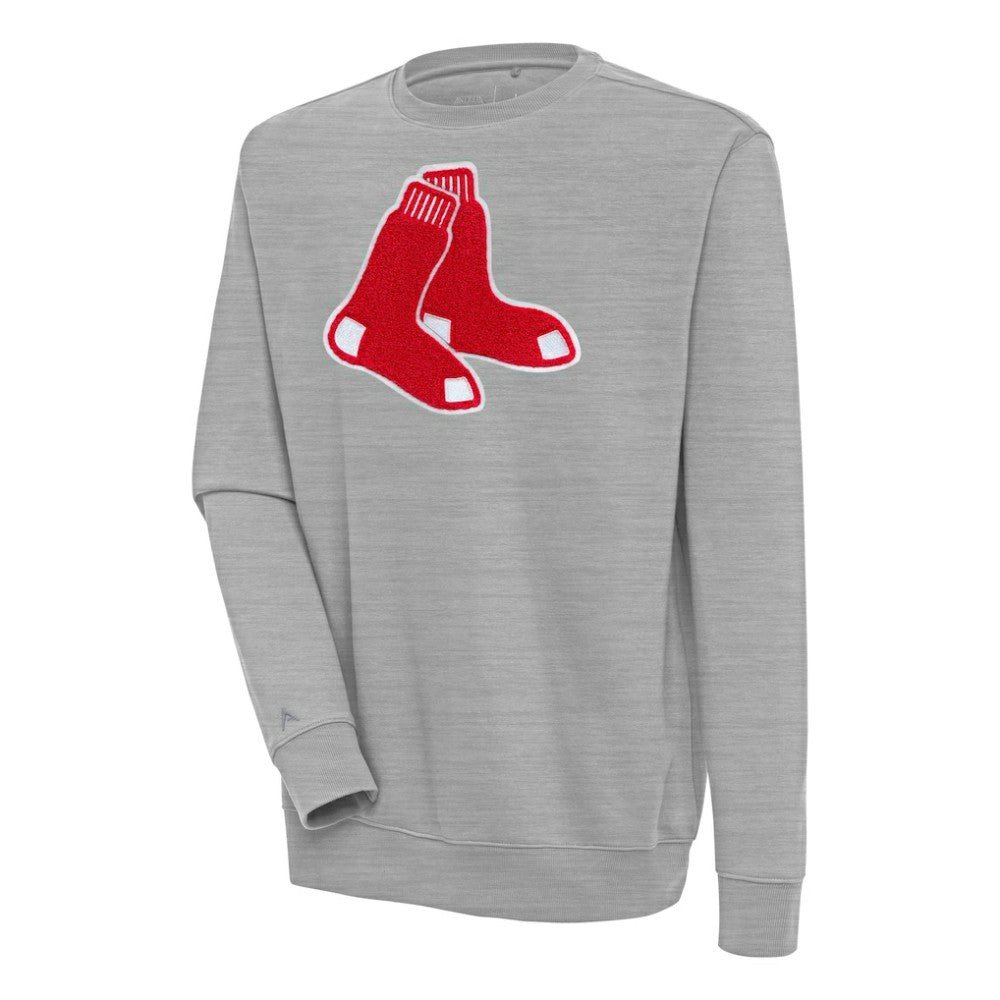 Boston Red Sox Antigua Victory Crewneck Chenille Pullover Sweatshirt Sale