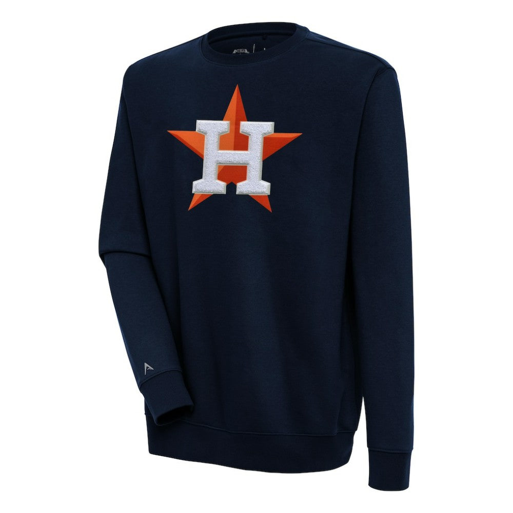 Houston Astros Antigua Victory Crewneck Chenille Pullover Sweatshirt for sale