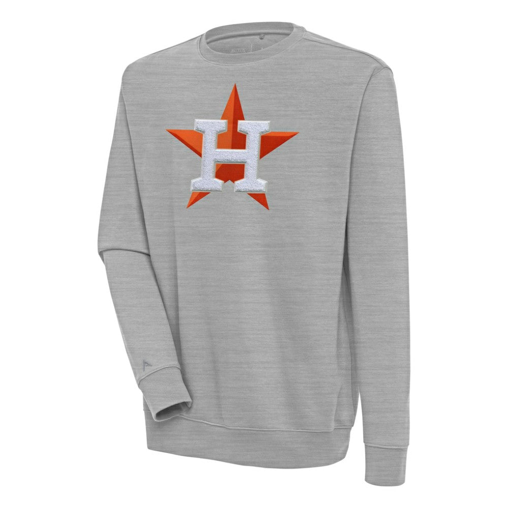 Houston Astros Antigua Victory Crewneck Chenille Pullover Sweatshirt Online